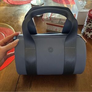 Lululemon Knit Nylon Mini Barrel Duffle 5L - Oasis Blue